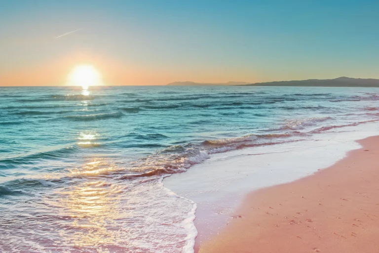 Beach sunset.